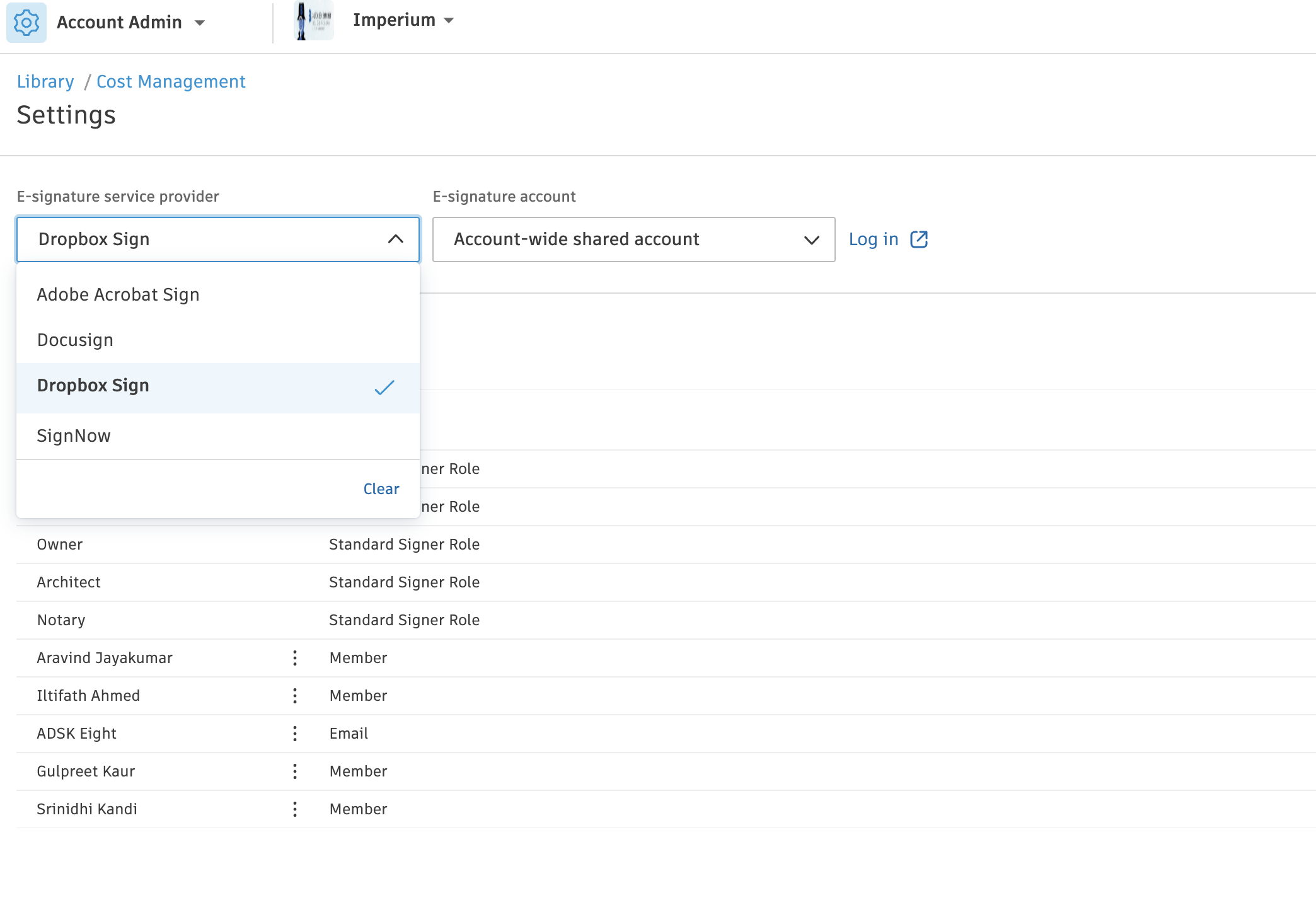 E-Signature Integration