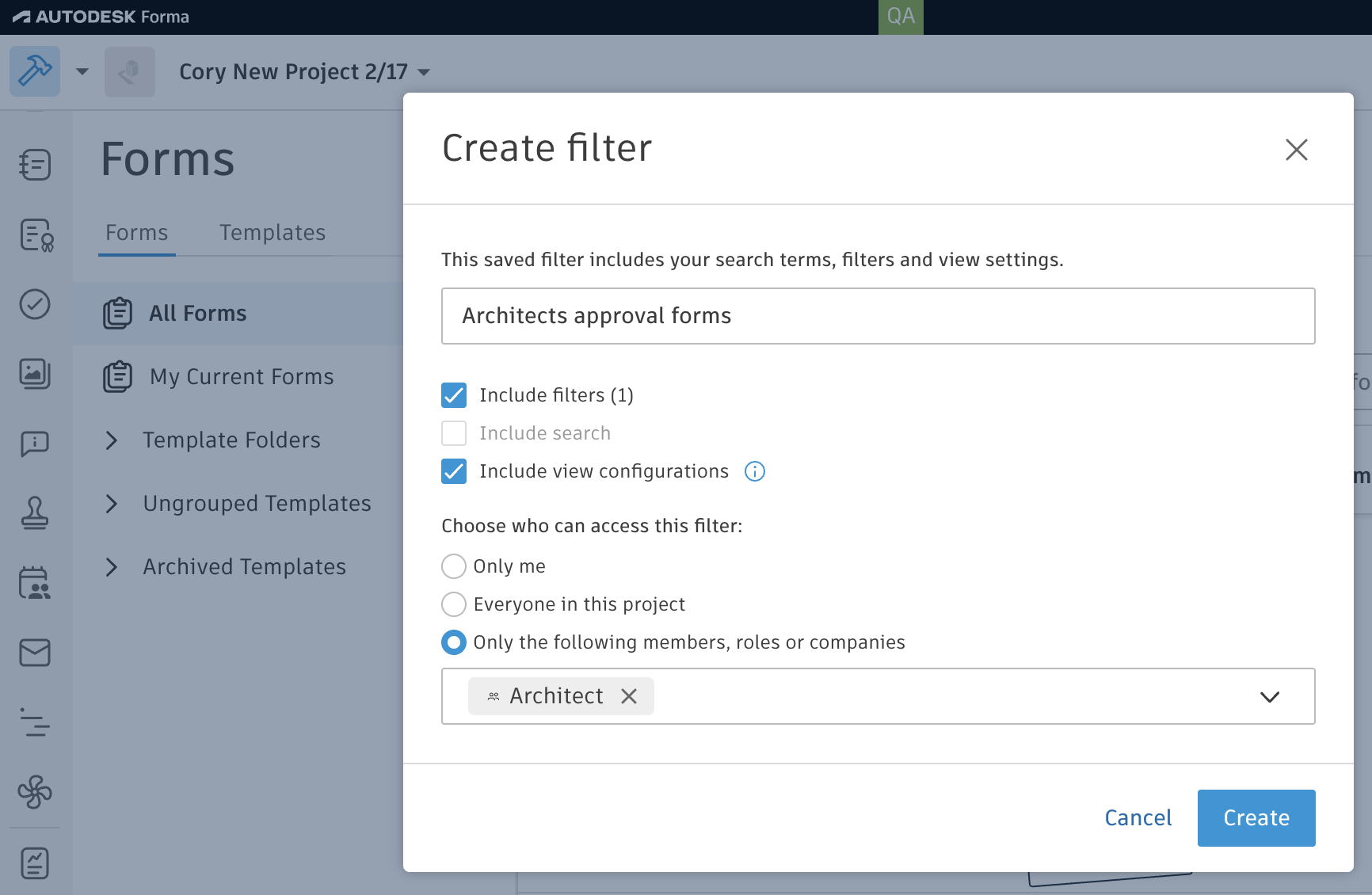Share Saved Filters