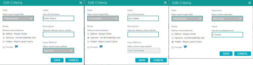 Criteria
