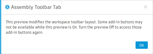 New Assembly Tab