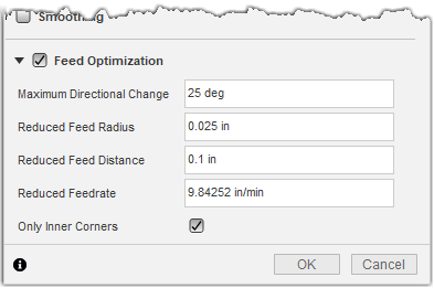 Editable CAM Parameter