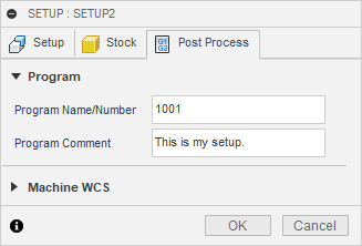 CAM Parameter String Example
