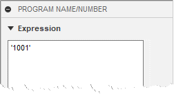 CAM Parameter String Example