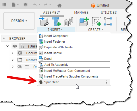 Spur Gear Assembly Design