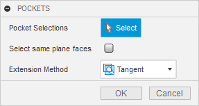 Pocket Selection Dialog