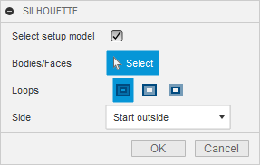 Silhouette Selection Dialog