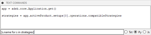 Strategy List Code