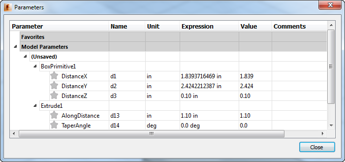 ParameterDialog