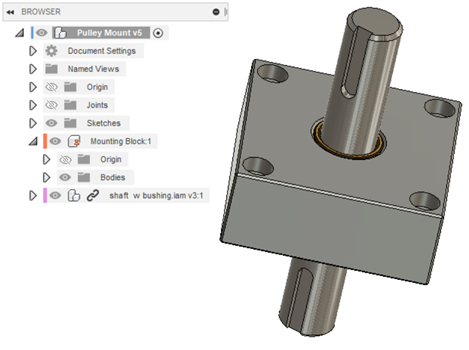 Inserted AnyCAD file