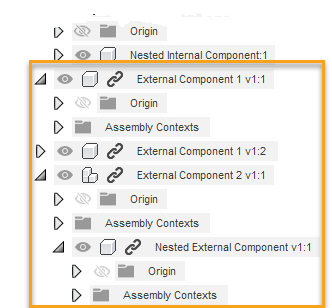 browser - external components