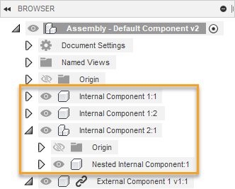 browser - internal components