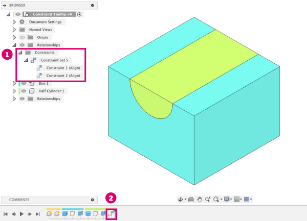 access points for constraints