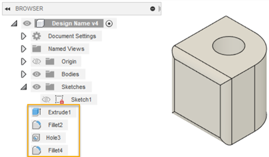 parametric to direct modeling mode example