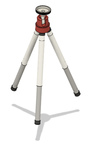 Camera mount with As-built Joints and Joints