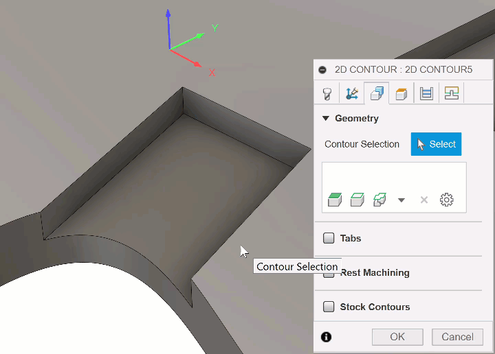 creating open chains along an open pocket