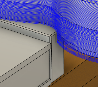 toolpath generated over a fixture