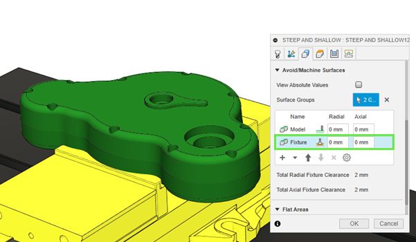 selecting fixture surfaces to avoid