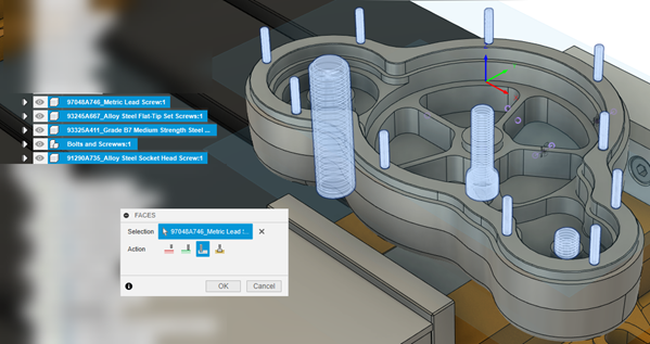 selecting screws to gouge