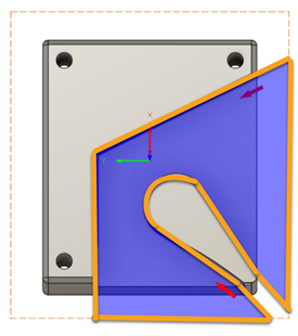 closed boundary is used to create a toolpath