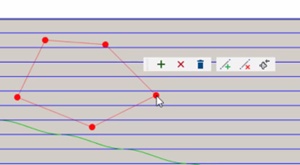 trimming a toolpath by placing points