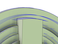 cylindrical part used for comparison