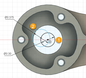 illustration for 0.3 in shows tool can enter the cut