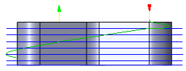 straight line transition diagram