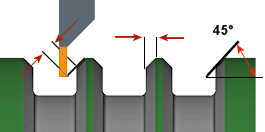 turning chamfer parameters