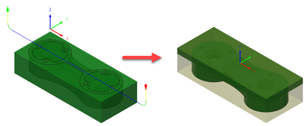 Rest machining between setups