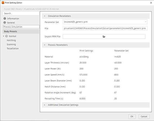 print setting editor