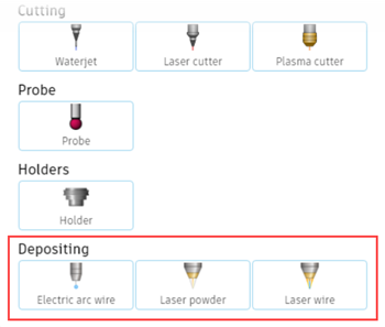 depositing tools