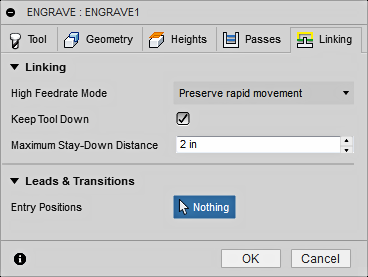 2d engrave dialog linking tab