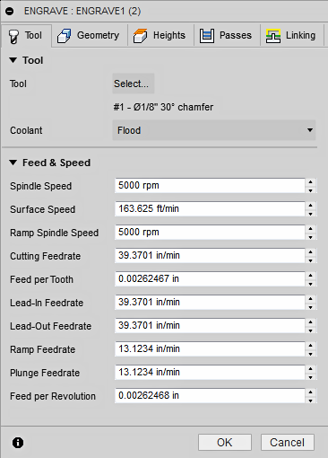 2d engrave dialog tool tab