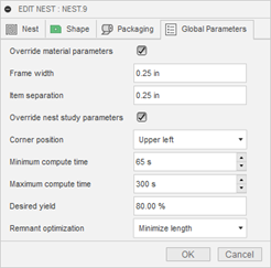 global parameters