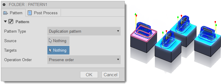 folder dialog pattern tab - select faces