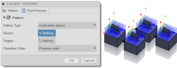 folder dialog pattern tab - select points