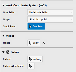 setup dialog - wcs group