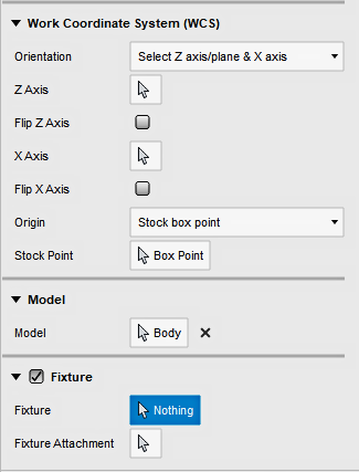 setup dialog - wcs group