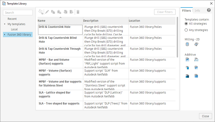 template library