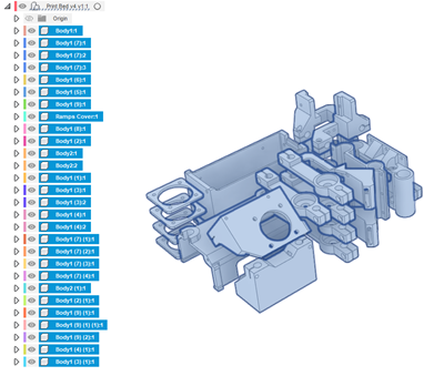 Selecting components for 3D arrange