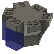 support overhang angle example