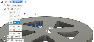 One contour operation ready to use for a circular pattern