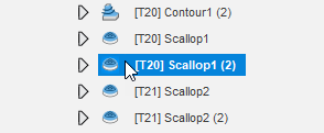 Show points on a toolpath