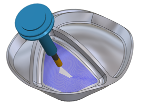 multi-axis finishing toolpath