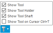 Show points on a toolpath