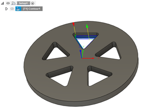 One contour operation ready to use for a circular pattern