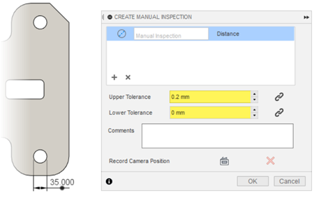 tolerances automatically entered