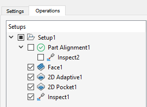 operations tab