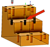 All Short Depth Holes, at the Mid Level Height