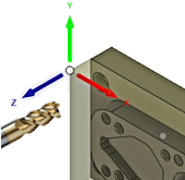 z orientation - xy machining plane example